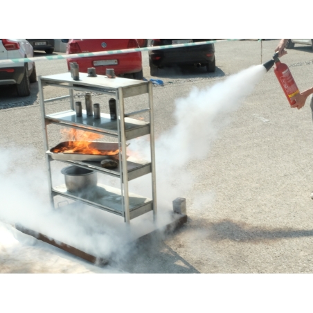 Brandschutzschulung für Mitarbeiter, Feuerlöschen in Praxis & Theorie mit Feuerlöscher und Löschdecke - 13