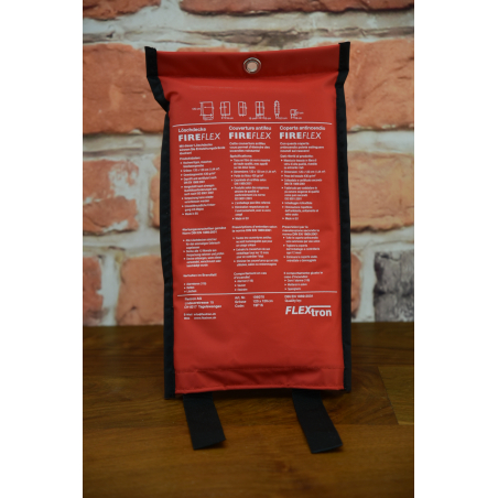 Couverture anti-feu 120x120cm en sac  - 2