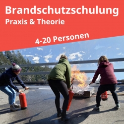 Brandschutzschulung, Praxis und Theorie bis 20 Personen