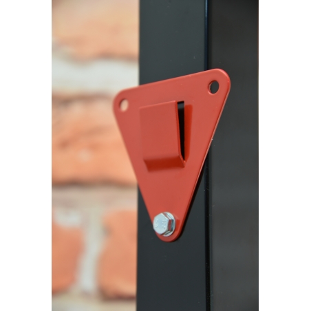 Support mural d’extincteur rouge triangulaire  - 2
