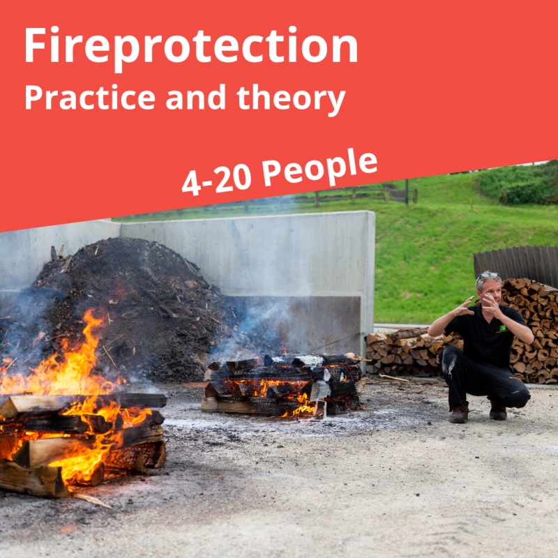 Fireprotection Education course, Practice and theory for 20 People