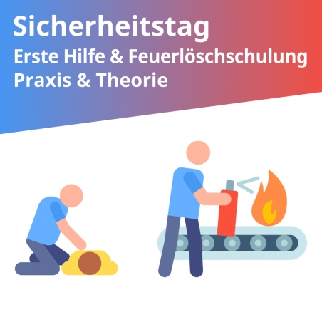 Sicherheitstag, Erste Hilfe, Erst Helfer Kurs und Feuerlöschschulung