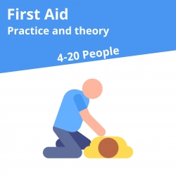 First Aid Course, First responder Course practice and theory for 20 People