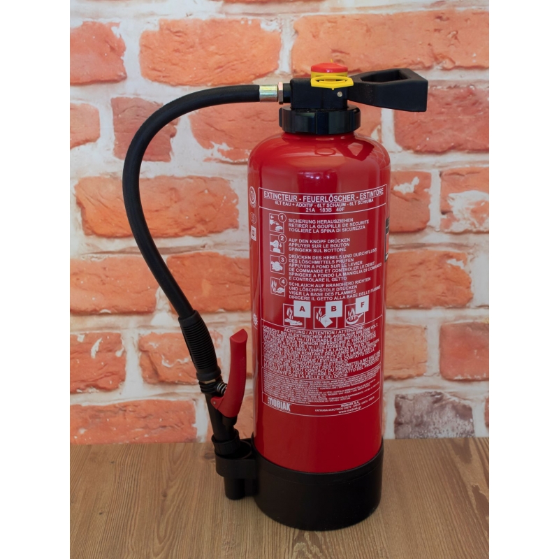 ABF Bio Schaumfeuerlöscher (schwarzer Griff und Fussring)  Mobiak 6L, MBK 13-060 BSX, GER Mobiak - 2